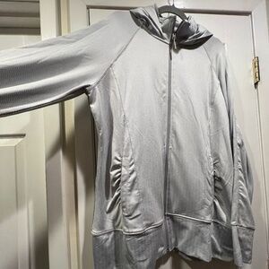 Mondetta Women’s Lightweight Hoodie - White/Silver - XXL - EUC